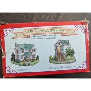 1999 Liberty Falls Collection Henshaw House Mother In Law Cottage New In Box